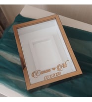 25X35 BRONZ LEDSİZ FOTOĞRAF BÖLÜMLÜ ANI ÇERÇEVESİ- NİŞAN SÖZ GÜLLERİNİZ İÇİN ÇERÇEVELER