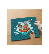 Kaptan - Gemi - Deniz Tasarımlı 24 Parça Ahşap Çocuk Puzzle MPK1020