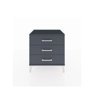 Hyperion Komodin 3 Çekmeceli 60x44x64 Antrasit-Antrasit