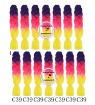 X-Pression Afrika Örgüsü Ve Rasta Için Sentetik Ombreli Saç 100GR-C39