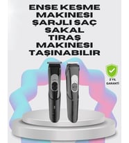 Taşınabilir Şarjlı Saç Sakal Tıraş Makinesi – 3 Taraklı, Sessiz Ergonomik