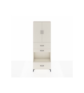 Arges Dolap 4 Raflı 3 Çekmeceli 2 Kapaklı 88x30x243 Aytaşı-Aytaşı