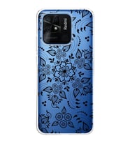 Redmi 10c  Kapak Nostalji Desen Tasarımlı Şeffaf  Kılıf