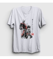 Presmono Unisex Beyaz Team Anime Boku No Hero Academia T-Shirt 234760tt