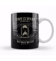 Time Flies Hourglass Kupa Bardak Porselen