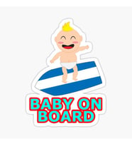 Arabada bebek var Baby On Board Sticker Etiket 19CM md19