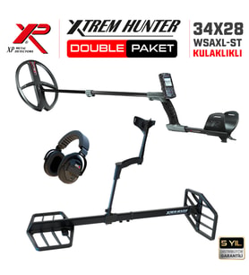 Xtrem Hunter Dedektör - 34cm FMF DOUBLE PAKET WSAII XL Kulaklıklı