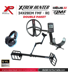 Xtrem Hunter Dedektör - 34cm FMF  DOUBLE PAKET WSAII XL Kulaklıklı