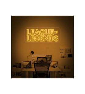LEAGUE OF LEGENDS Yazılı Neon Tabela