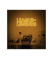 LEAGUE OF LEGENDS Yazılı Neon Tabela