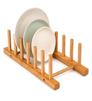 2PCS BAMBU - AHŞAP TEZGAH ÜSTÜ TABAKLIK - BULAŞIKLIK (5680)
