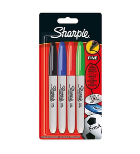 SHARPİE FINE PERMANENT MARKER STANDART RENKLER 4'LÜ SET