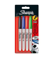 SHARPİE FINE PERMANENT MARKER STANDART RENKLER 4'LÜ SET