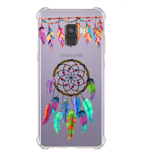 PrintiFy Samsung Galaxy A8 2018 Uyumlu Nazar Boncuğu 6 Baskılı Şeffaf Köşe Korumalı Antişok Kılıf