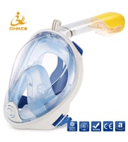 Full Face Şnorkel Dalış Maske Tam Yüz Anti-Sis ve Sızıntı S/M
