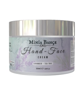 Koruyucu & Besleyici El ve Yüz Kremi, %100 Saf ve Katkısız, Lavanta - Çay Ağacı Yağı, 50ml