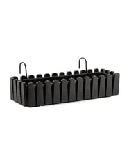 Omnipazar SO-İB03 Antrasit Askılı Balkon Saksı Takım 14 lt No 3