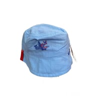 Tekne Çapa Baskılı Erkek Çocuk Bucket Kova Şapka Fötr 1-3 Yaş (Mavi)