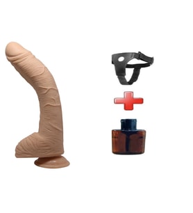 LilituShop 28 cm Belden Bağlamalı Gerçekçi Kalın Dildo Penis - Alex