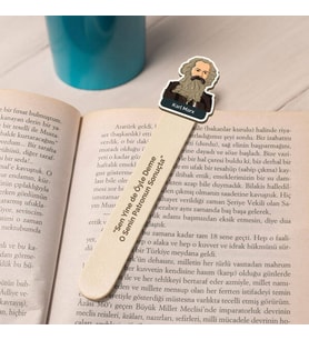 Karl Marx Esprili Çubuk Kitap Ayracı