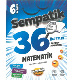 Ünlüler Karması 6.Sınıf Matematik Sempatik 36 Haftalık Kazanım Denemeleri