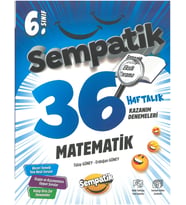 Ünlüler Karması 6.Sınıf Matematik Sempatik 36 Haftalık Kazanım Denemeleri