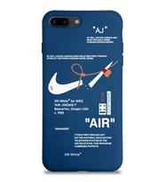 Apple iPhone 8 Plus Uyumlu Lansman Kılıf Sneakers Tasarımlı Altı Kapalı İçi Kadife Kaplı  Kapak (Şeffaf)
