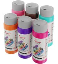 Lexroo Tamamlayıcı Renkler Akrilik Boya 6'lı Set 6x60ml