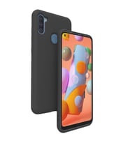 Samsung Galaxy A11 İnce Mat Silikon Kılıf Siyah