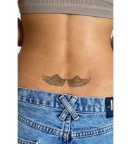 Angel Melek Kanat Tattoo Kalça Bel Bilek Geçici Dövme Tattoo Aksesuar Şık Geçici Dövme