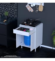 Modilayn BİRCE 60 x 87 x 48 cm Set Üstü Ocak ve Tüp Bölmeli Çekmeceli Mutfak Dolabı