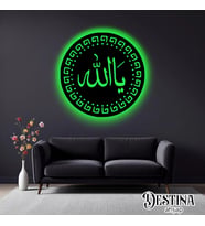 Destina Ahşap Led Tablo (Yeşil)