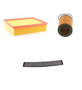 Bosch Filtre Bakım Seti BMW 3 SERİSİ E46 325 i Benzin 1998-2001 Hava + Yağ F. + Polen Filtre Bosch