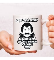 LB Çünkü Sen Çölüme Yağmur oldun Beyaz Kupa Bardak, Sevgiliye Hediye