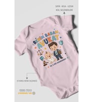 Benim Babam Avukat Kısa Kollu Bebek Body %100 Pamuk