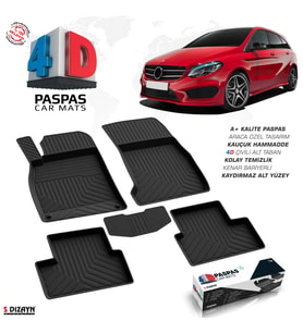 Mercedes B Serisi W246 4D Havuzlu Paspas 2012-2018 A+Kalite
