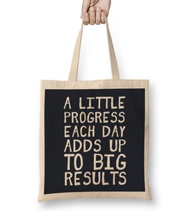 A Little Progress Each Day Adds Up Gym Inspiration Bez Çanta Uzun Saplı