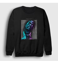 Presmono Unisex Siyah Warp Astroworld Travis Scott Sweatshirt 43364tt