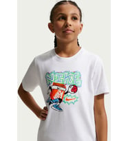 Nike Sportswear Kids Tee Box Hoops Kids Tee Grafik Baskılı Çocuk Tişört Beyaz