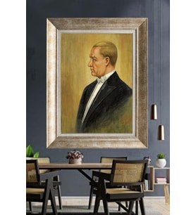 Gümüş Çerçeveli Atatürk Tablo ds231
