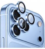 iPhone 18 Pro ile Uyumlu CL-07 Safir Kamera Lens Koruyucu Mavi