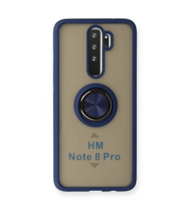 Redmi Note 8 Kılıf Montreal Yüzüklü Silikon Kapak - Lacivert
