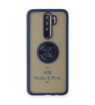 Redmi Note 8 Kılıf Montreal Yüzüklü Silikon Kapak - Lacivert