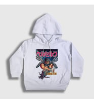 Presmono Unisex Çocuk Beyaz Manga Anime Berserk Kapüşonlu Sweatshirt 126261tt