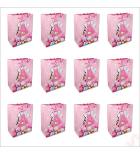 Karton Çanta, Etek Model Pembe 23 x 18 x 10 cm - 12 Adet (STD)