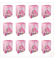 Karton Çanta, Etek Model Pembe 23 x 18 x 10 cm - 12 Adet (STD)