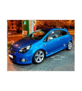 opel corsa d 2 kapı uyumlu plastik boyasız yan marşbiyel