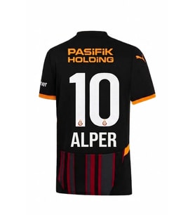 Galatasaray Orijinal Lisanslı Kişiye Özel 2024/25 Alternatif Siyah Forma
