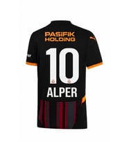 Galatasaray Orijinal Lisanslı Kişiye Özel 2024/25 Alternatif Siyah Forma (Kırmızı-Siyah)