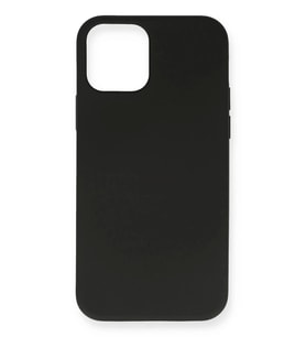 Newface Apple iPhone 12 Pro Max Kılıf Nano içi Kadife Silikon- Siyah